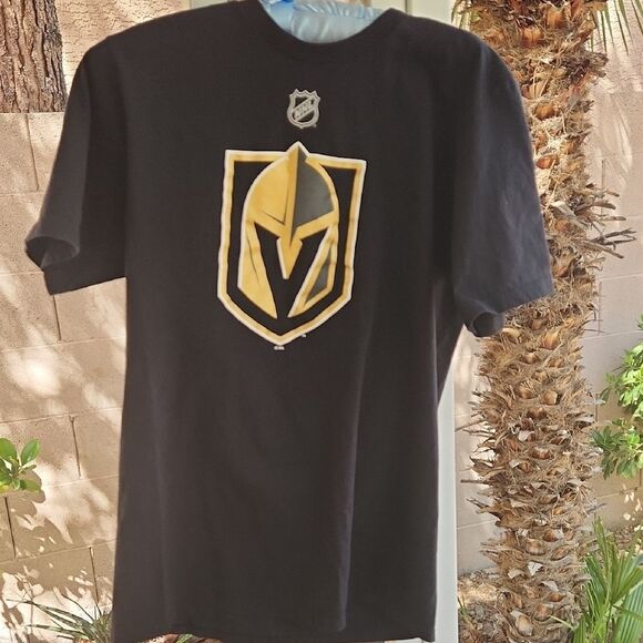Black and Gold NHL Vegas Golden Knights Fleury#29 T-Shirt - Picture 3 of 7